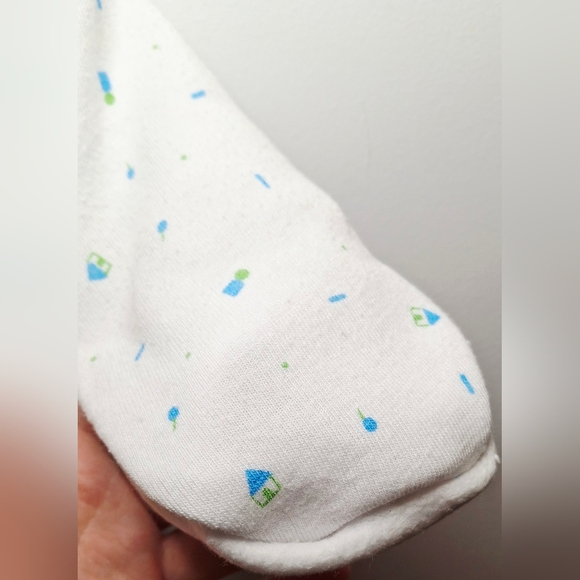 Vintage 80s Cozy Sweetheart Wrap Sweater with Mitts (9-12 mo) - Picture 6 of 6